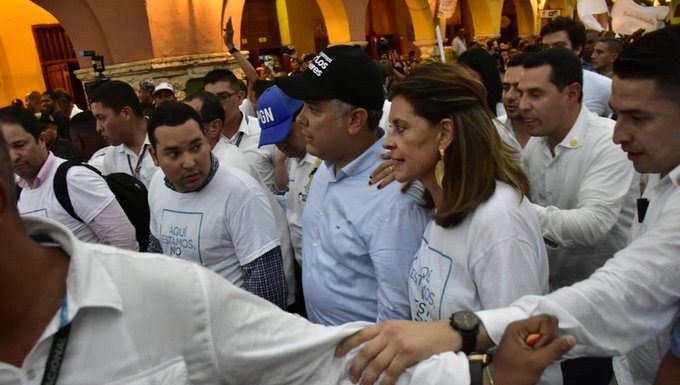 “¡Cerdo Asesino!”, así le gritaron al presidente Iván Duque en Cartagena,