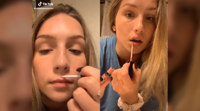 ¡De no creer! El peligroso reto viral de pegarse los labios