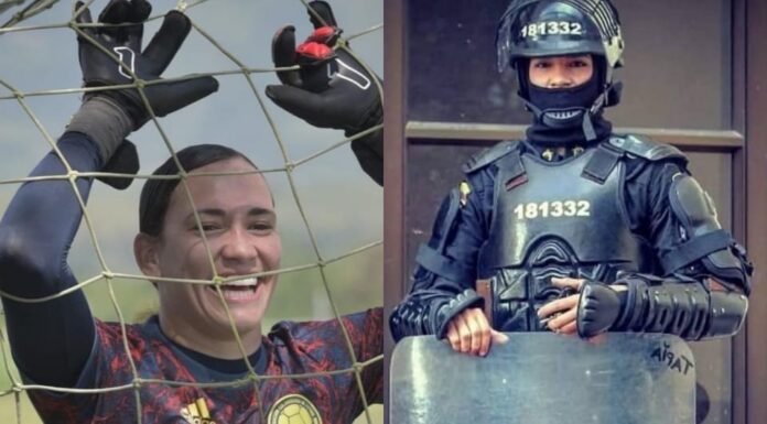 ¿SABÍAS QUE LA GUARDAMETA COLOMBIANA KATHERINE TAPIA FUE POLICÍA?