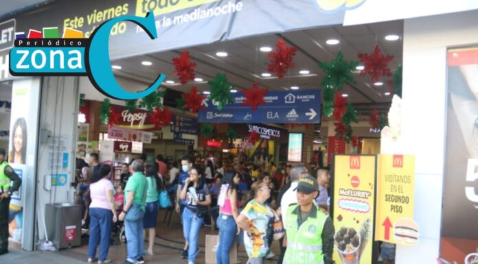 Seguridad en los centros comerciales contra el delito durante la temporada decembrina en Cali