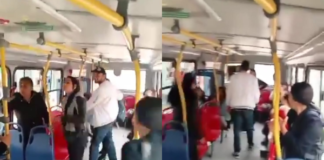 Se ‘colaron’, el conductor del Transmilenio les reclamó y terminó insultado: “Deje de estar grabando loca hp”