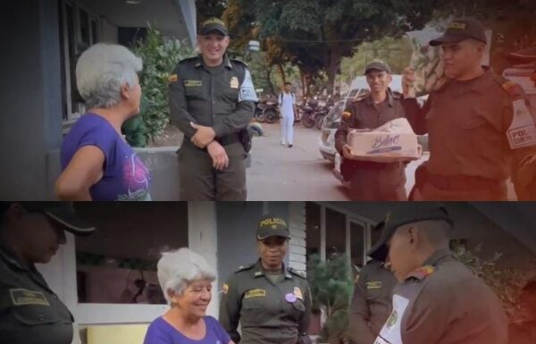 Policías en Cali sorprenden a adulta mayor con acto de solidaridad